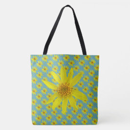 Bolsa Tote Amarelo floral botânico doce em alguma cor