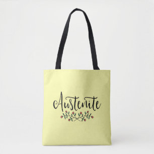Bolsa Tote Amarelo floral da austenita Bookish