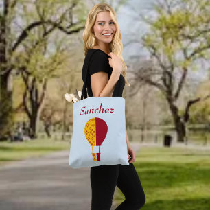 Bolsa Tote Amarelo Vermelho Novo México Zia Ar Quente Balão