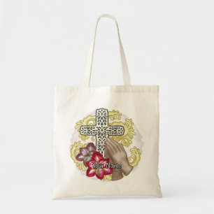 Bolsa Tote Amaryllis Christian Cross