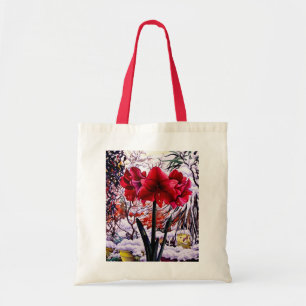 Bolsa Tote Amaryllis pela janela da neve