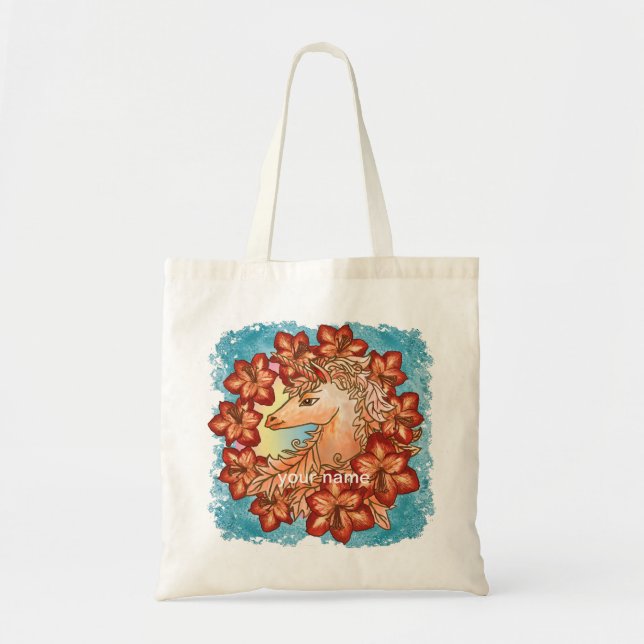 Bolsa Tote Amaryllis Unicorn (Frente)