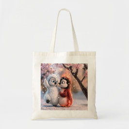Bolsa Tote Amber & Frosty Cute Penguin Tote Bag