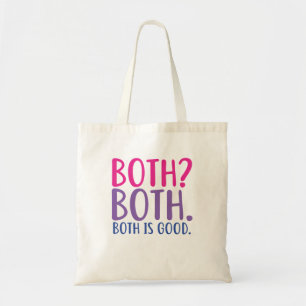 Bolsa Tote Ambos. Ambos São Orgulho Bissexual Engraçado