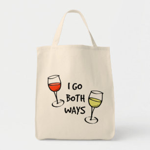 Bolsa Tote Ambos os vidros de vinho das maneiras