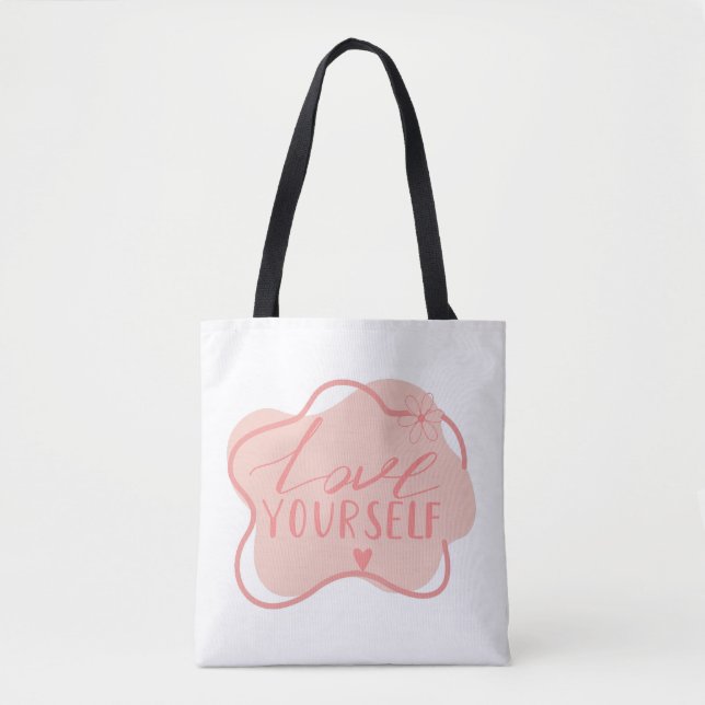 Bolsa Tote Ame a si mesmo  (Frente)