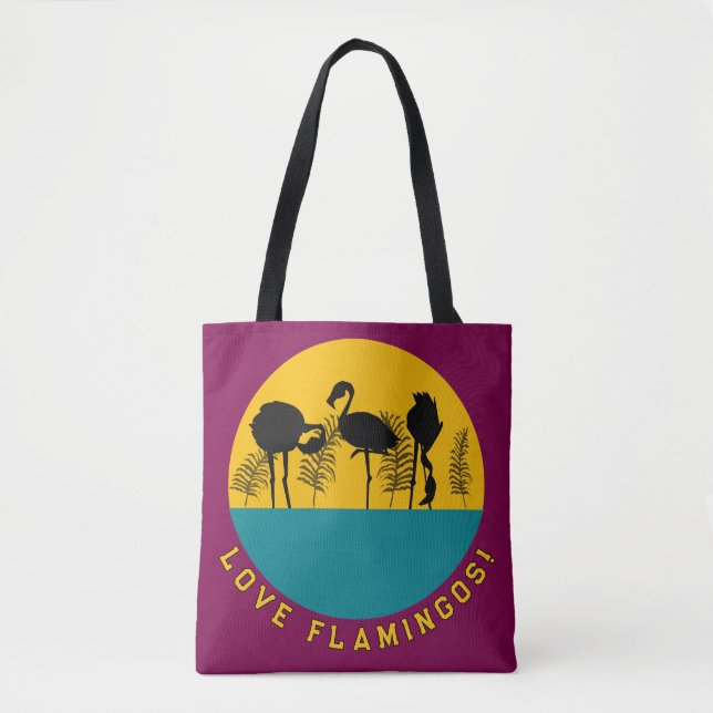 Bolsa Tote Ame flamingos! (Frente)