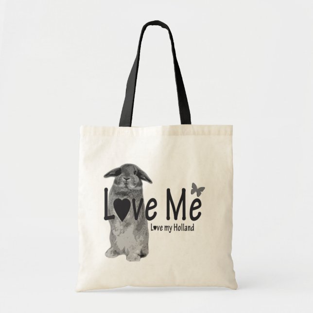 Bolsa Tote Ame-me, ame-o meu Holland (Frente)