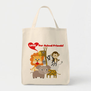 Bolsa Tote Ame Os Nossos Amigos Animais