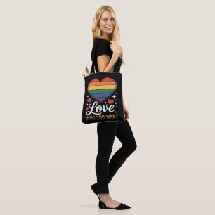 Bolsa Tote Ame Quem Você Quer Orgulho Gay LGBT