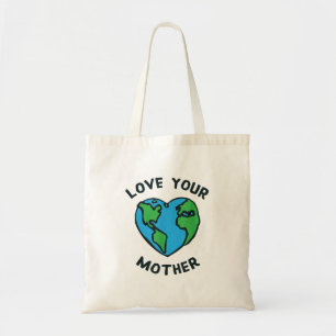 Bolsa Tote Ame seu coração da Terra Mãe