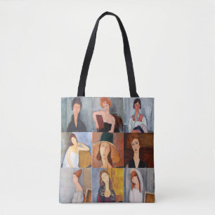 Bolsa Tote Amedeo Modigliani - Colagem de Obras-Domésticas