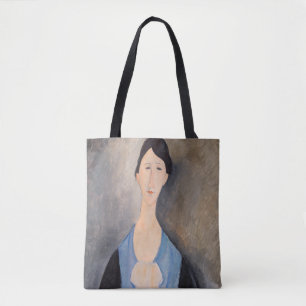 Bolsa Tote Amedeo Modigliani - Jovem Mulher de Azul