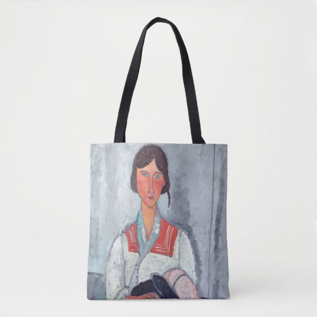 Bolsa Tote Amedeo Modigliani - Mulher cigana com bebê (Frente)