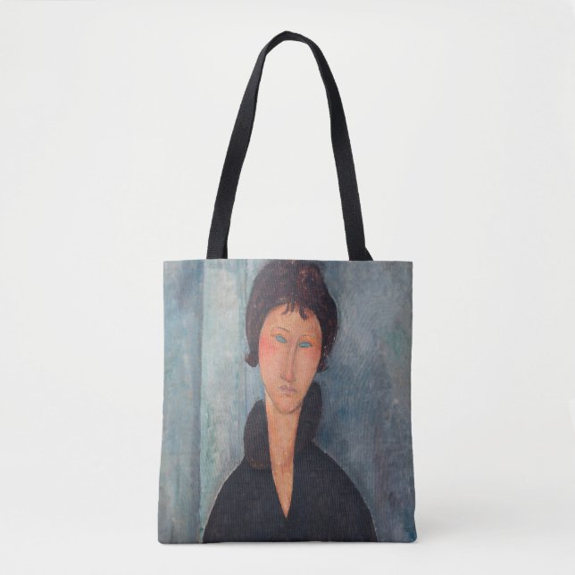 Bolsa Tote Amedeo Modigliani - Mulher com Olhos Azuis (Frente)