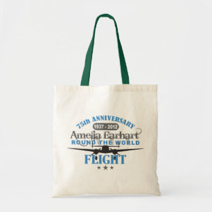 Bolsa Tote Amelia Earhart um aniversário de 75 anos