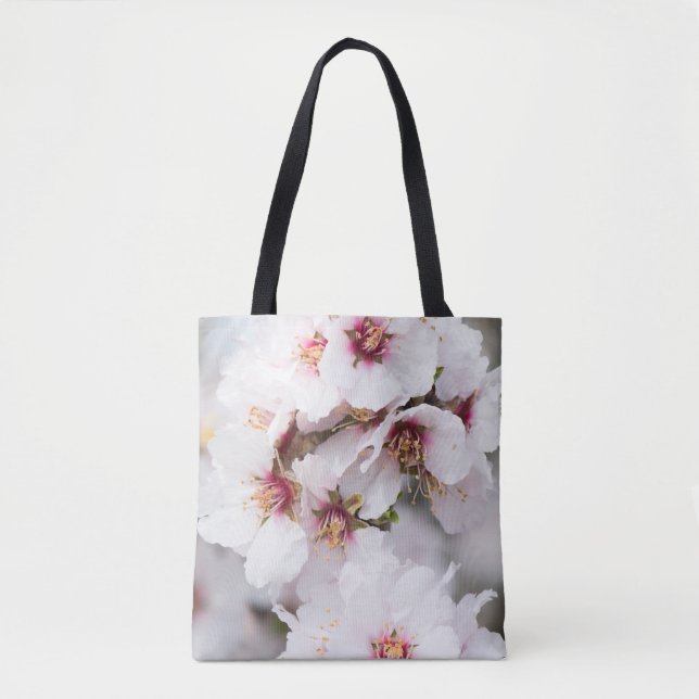 Bolsa Tote Amêndoa florescente (Frente)