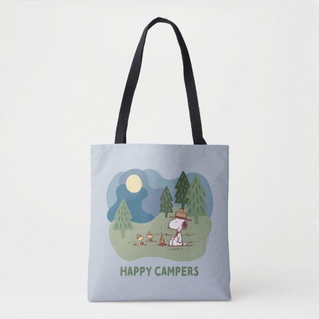 Bolsa Tote Amendoins | Campo de Snoopy & Woodstock (Frente)