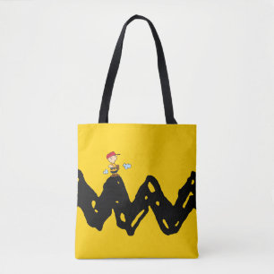 Bolsa Tote Amendoins Charlie Brown Baseball