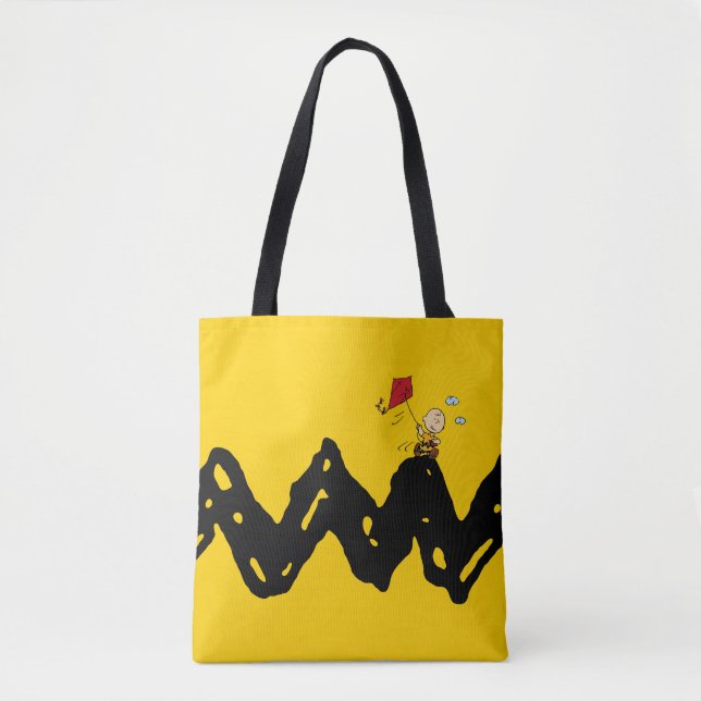 Bolsa Tote Amendoins | Charlie Brown Flying Kite (Frente)