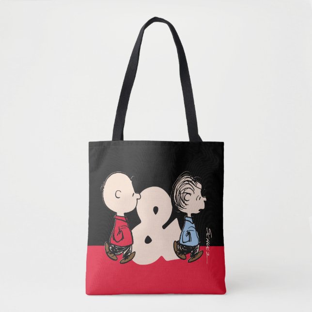 Bolsa Tote Amendoins | Charlie Brown & Linus (Frente)