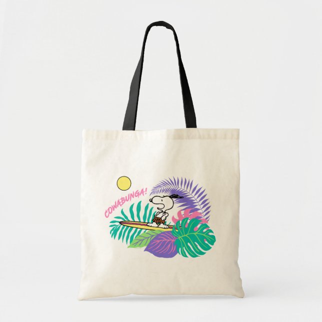 Bolsa Tote Amendoins | Cowabunga Snoopy (Frente)