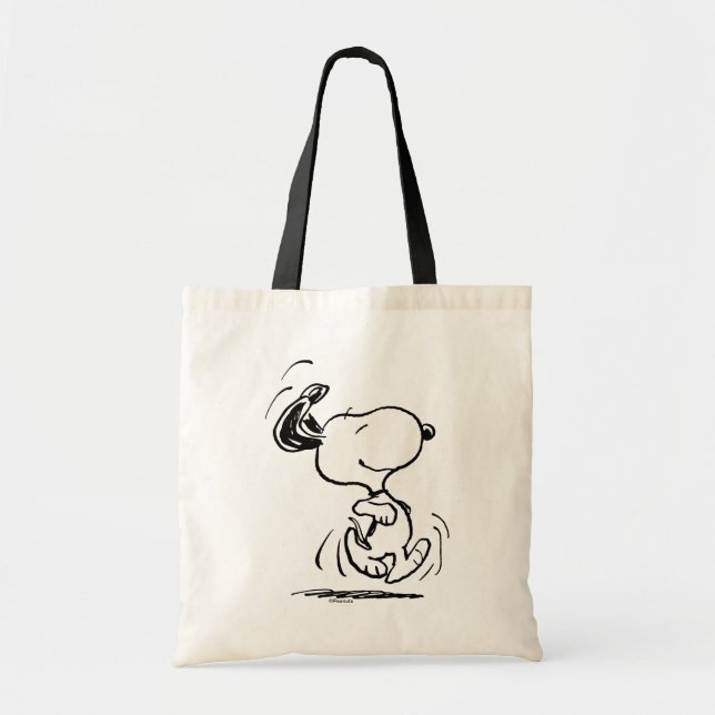 Bolsa Tote Amendoins | Dança Feliz Snoopy (Frente)