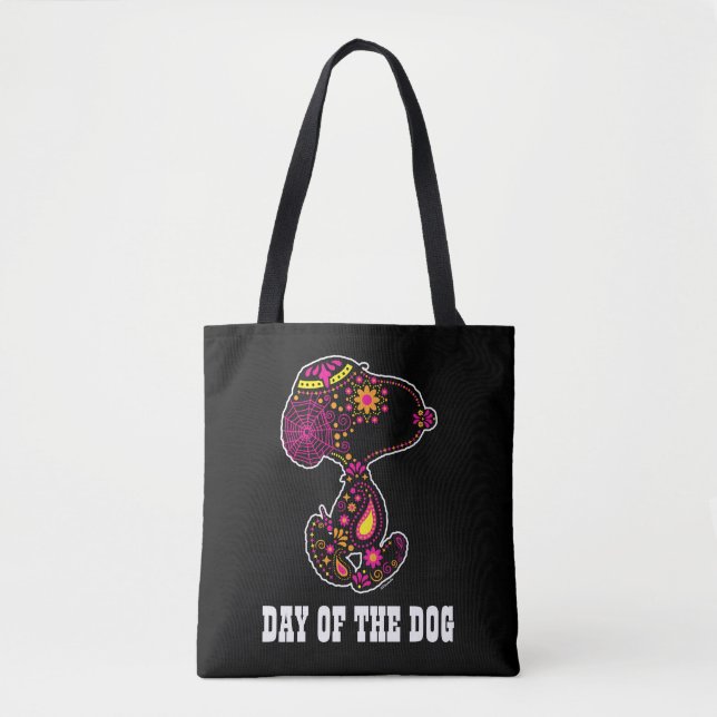 Bolsa Tote Amendoins | Dia Decorado do Cão (Frente)
