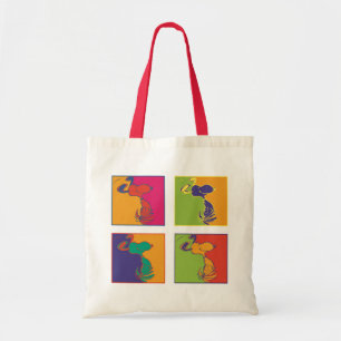 Bolsa Tote Amendoins   Esnoopia de Pop de Arte Moderna