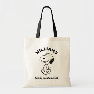 Bolsa Tote Amendoins   Férias Familiares Snoopy