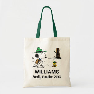 Bolsa Tote Amendoins Férias Snoopy & Woodstock Family