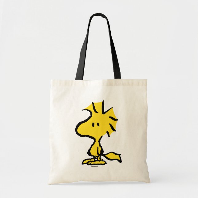 Bolsa Tote Amendoins | Floresta Amiga de Snoopy (Frente)