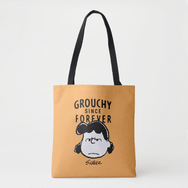 Bolsa Tote Amendoins | Grouchy Since Forever Lucy (Frente)