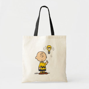 Bolsa Tote Amendoins   Ideia da lâmpada de Charlie Brown