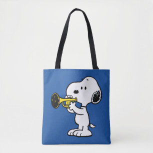 Bolsa Tote Amendoins   Jogador de Trompete Snoopy