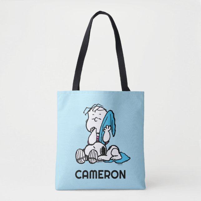 Bolsa Tote Amendoins | Linus & Snoopy (Frente)