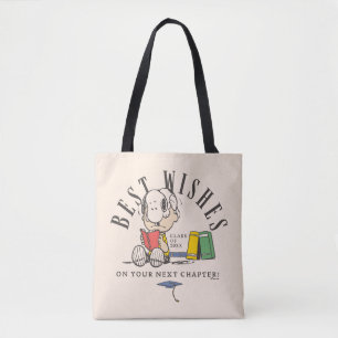 Bolsa Tote Amendoins Melhores Desejos Graduação Snoopy Lendo