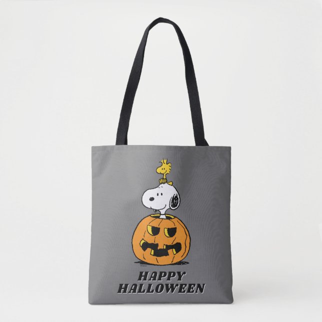 Bolsa Tote Amendoins | Pumpkin de Pop de Snoopy & Woodstock (Frente)