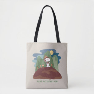 Bolsa Tote Amendoins   Satisfação Pura de Snoopy & Woodstock