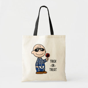 Bolsa Tote Amendoins Skeleton Charlie Brown