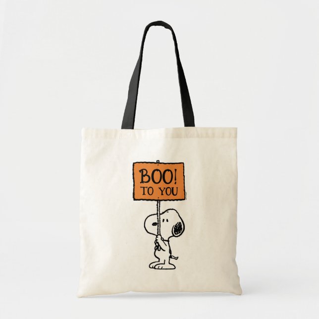 Bolsa Tote Amendoins | Snoopy Boo! (Frente)