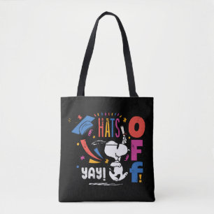 Bolsa Tote Amendoins Snoopy Chapéu Baixado Para Você Graduaçã
