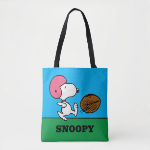 Bolsa Tote Amendoins Snoopy Football Kicker