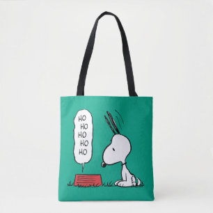 Bolsa Tote Amendoins   Snoopy Ho Ho Comida Dish