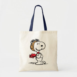 Bolsa Tote Amendoins Snoopy O Áce Voador