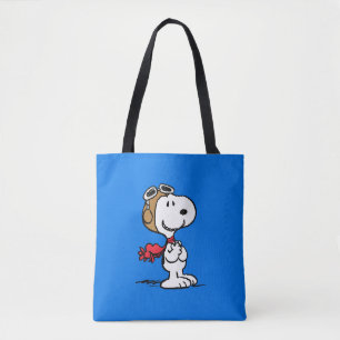 Bolsa Tote Amendoins Snoopy O Áce Voador
