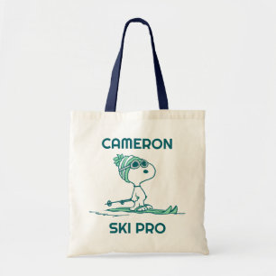 Bolsa Tote Amendoins Snoopy on Skis