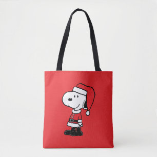 Bolsa Tote Amendoins Snoopy Papai Noel