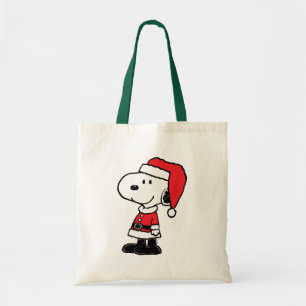 Bolsa Tote Amendoins Snoopy Papai Noel