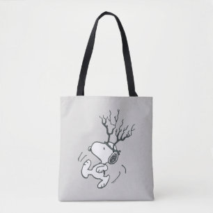 Bolsa Tote Amendoins   Snoopy Reindeer